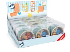 Small Foot Display Holztruck Mit Straßenklebeband